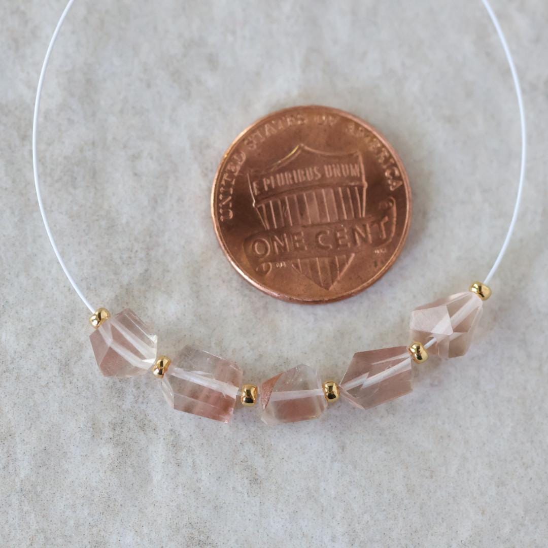 AAA Natural Oregon Sunstone Nugget Beads Chunks Genuine Gemstone Beads for Jewelry Making Beading Craft Gift Beads Abundance