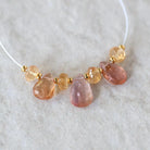 AAA Peach Pink Imperial Topaz Briolette Beads Faceted Rondelle Unheated Superb Natural Gemstone for DIY Jewelry Making