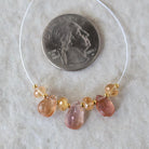 AAA Peach Pink Imperial Topaz Briolette Beads Faceted Rondelle Unheated Superb Natural Gemstone for DIY Jewelry Making