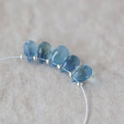 AAA Santa Maria Aquamarine Briolette Beads Faceted Teardrops Drops 7-9mm Natural Gemstone For DIY Jewelry Making Supplies