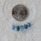 AAA Santa Maria Aquamarine Briolette Beads Faceted Teardrops Drops 7-9mm Natural Gemstone For DIY Jewelry Making Supplies