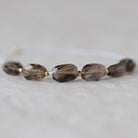 AAA Smoky Quartz Oval Beads Faceted Nuggets 6 PCs 5-8mm Transparent Brown Gemstone Beads Beading Crafter Gift