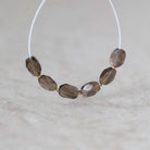 AAA Smoky Quartz Oval Beads Faceted Nuggets 6 PCs 5-8mm Transparent Brown Gemstone Beads Beading Crafter Gift