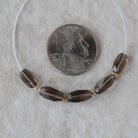 AAA Smoky Quartz Oval Beads Faceted Nuggets 6 PCs 5x7mm Transparent Brown Gemstone Beads Beading Crafter Gift