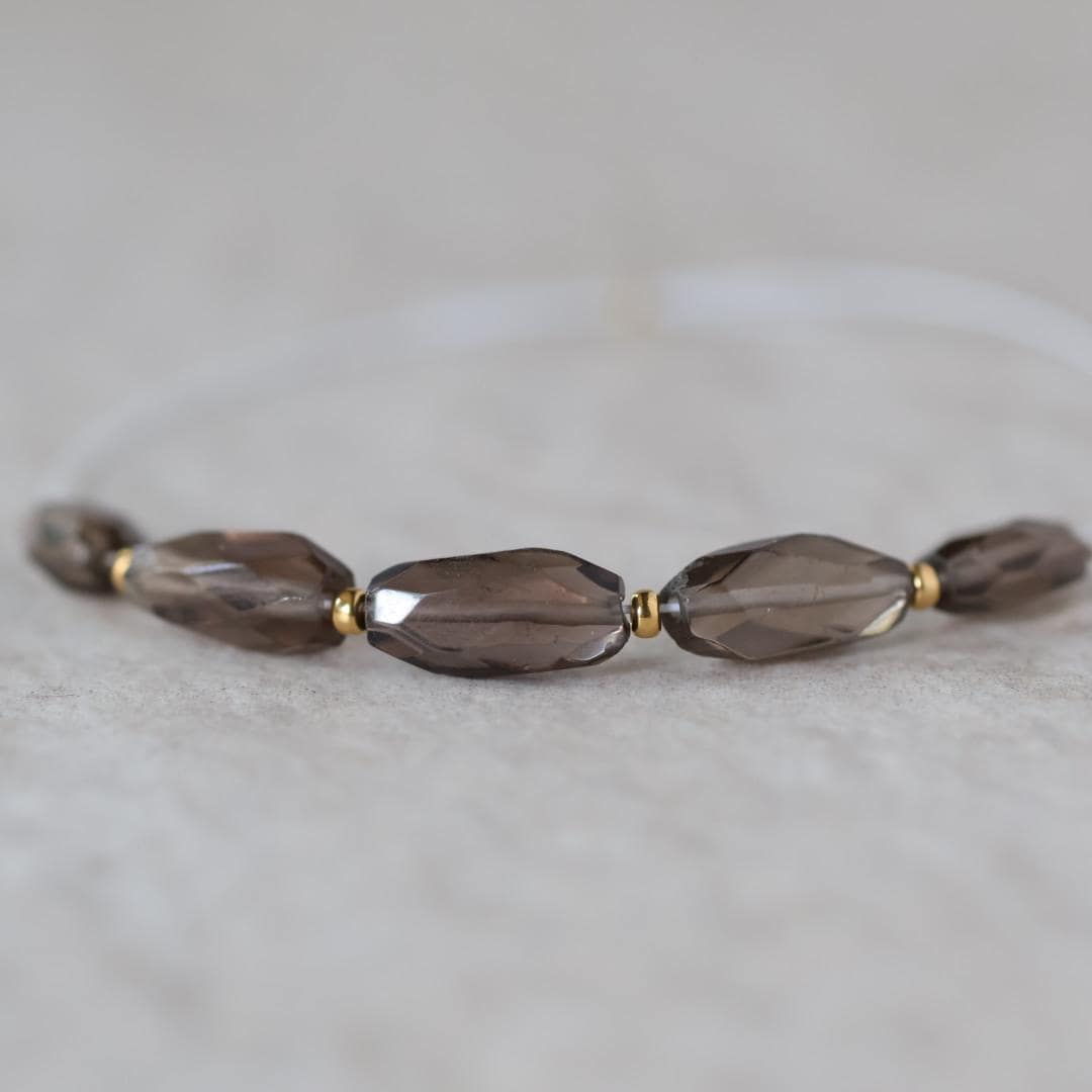 AAA Smoky Quartz Oval Beads Faceted Nuggets 6 PCs 5x7mm Transparent Brown Gemstone Beads Beading Crafter Gift
