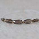 AAA Smoky Quartz Oval Beads Faceted Nuggets 6 PCs 5x7mm Transparent Brown Gemstone Beads Beading Crafter Gift