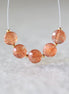 AAA Tanzanian Sunstone Coin Beads Faceted Genuine Gemstone 8mm Beads for DIY Jewelry Making Earrings Necklace Pendant