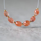 AAA Tanzanian Sunstone Oval Beads Faceted Genuine Gemstone Beads for DIY Jewelry Making Earrings Necklace Pendant