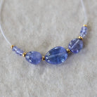AAA Tanzanite Beads Oval Smooth Rondelle Natural Purple Gemstone For DIY Jewelry Making