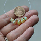 AAA Yellow Ethiopian Opal Briolette Beads Faceted Teardrops Drops Natural Disco Welo Opal For DIY Jewelry Making Earrings