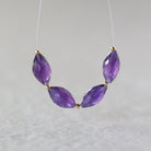 African Amethyst Barrel Beads Faceted Genuine Beads 7x13mm Oval For DIY Jewelry Making Earrings Gift February Birthstone