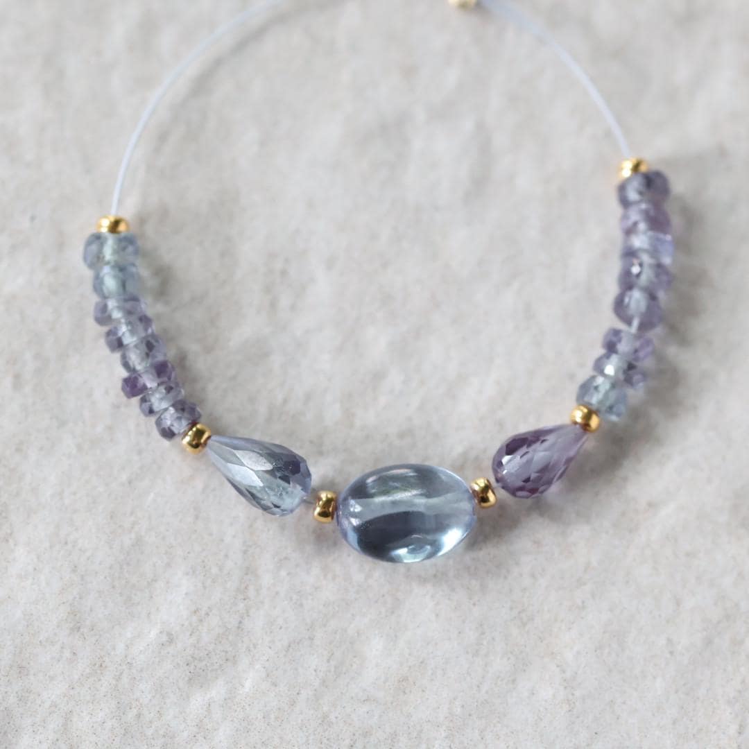 Alexandrite Beads Teardrops Oval Faceted Rondelle Gemstone for DIY Jewelry Making Supplies