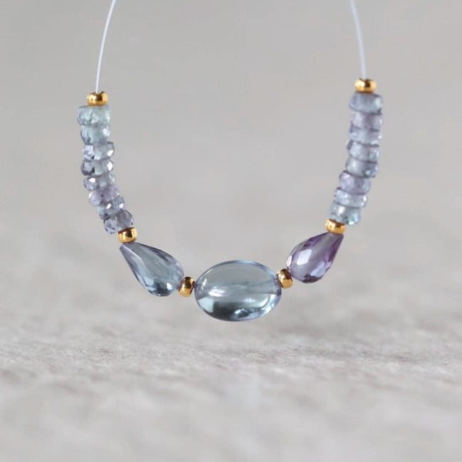Alexandrite Beads Teardrops Oval Faceted Rondelle Gemstone for DIY Jewelry Making Supplies