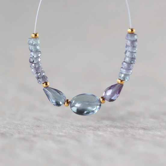 Alexandrite Beads Teardrops Oval Faceted Rondelle Gemstone for DIY Jewelry Making Supplies