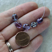 Alexandrite Oval Beads Smooth 5 PCs 7mm x 9mm Gemstone Bead for Jewelry Making DIY Earrings