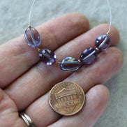 Alexandrite Oval Beads Smooth 5 PCs 8mm x 11mm Gemstone Bead for Jewelry Making DIY Earrings