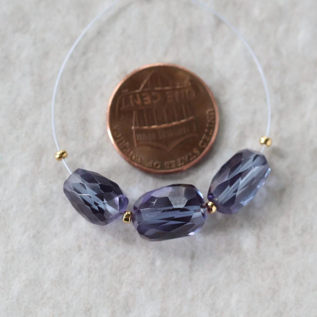 Alexandrite Oval Beads Smooth 5 PCs 8mm x 11mm Gemstone Bead for Jewelry Making DIY Earrings