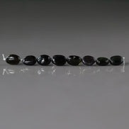 Black Dark Green Tourmaline Oval Beads Smooth 8 PCs Gemstone Beads DIY Jewelry Making Gift October Birthstone