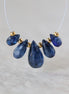 Blue Kyanite Faceted Briolette Beads Teardrops Drops 6-11mm 5 Pcs Natural Gemstone for DIY Jewelry Making