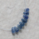 Blue Kyanite Matte Briolette Beads Teardrops Drops 6-7mm 8 Pcs Genuine Gemstone Beads DIY Jewelry Making Beading Craft Supplies Earrings