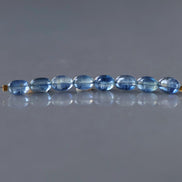 Blue Kyanite Oval Beads Smooth 8 Pcs Genuine Gemstone Beads Jewelry Making Beading Craft Gift DIY Earrings supplies May Birthstone