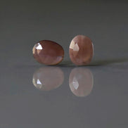Chocolate Moonstone Oval Faceted Beads 2 Pcs 8x11mm Gemstone Beads for Silk Knotting Jewelry Making DIY Necklace Earrings June Birthstome