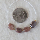 Chocolate Moonstone Oval Faceted Beads 4 Pcs 8x11mm Gemstone Beads for Silk Knotting Jewelry Making DIY Necklace Earrings June Birthstome