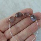 Chocolate Moonstone Oval Faceted Beads 4 Pcs 8x11mm Gemstone Beads for Silk Knotting Jewelry Making DIY Necklace Earrings June Birthstome