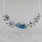 Genuine K2 Jasper Beads Smooth Oval Faceted Heishi Azurite in Granite Natural Gemstone For DIY Jewelry Making Supplies