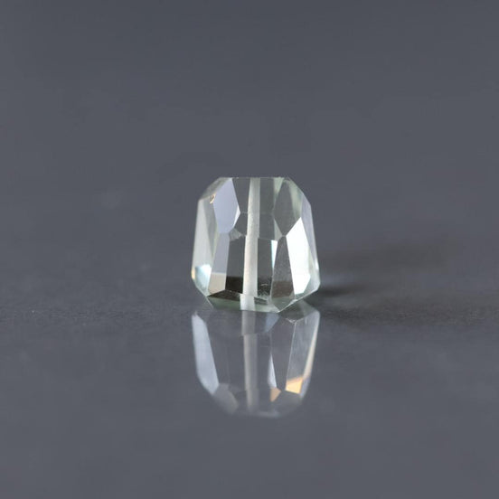 Green Amethyst Faceted Nuggets Large Beads Freeform Prasiolite Transparent Sparkly Gemstone Beads for Jewelry Making February Birthstone