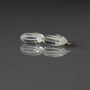Green Amethyst Oval Bead Checker Faceted Beads Prasiolite Transparent Sparkly Gemstone Beads for Jewelry Making February Birthstone