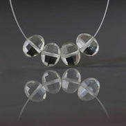 Green Amethyst Oval Bead Checker Faceted Beads Prasiolite Transparent Sparkly Gemstone Beads for Jewelry Making February Birthstone