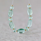 Green Sapphire Beads Smooth Oval 6x9mm 4 PCs Nuggets Genuine Gemstone Beads Jewelry Making Beading Craft Gift September Birthstone