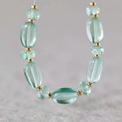 Green Sapphire Beads Smooth Oval 6x9mm 4 PCs Nuggets Genuine Gemstone Beads Jewelry Making Beading Craft Gift September Birthstone