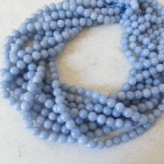 6mm Angelite Smooth Beads 15