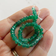 4mm Natural Green Onyx Beads Micro Faceted Beads 13