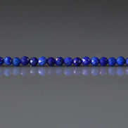 2mm Lapis Lazuli Beads – Tiny Faceted Round Natural Gemstone 15