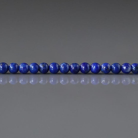 2.5mm Lapis Lazuli Beads – Tiny Smooth Round Natural Gemstone 15" Strand