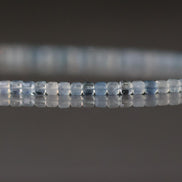 3mm AAA Aquamarine Beads Cube Faceted 7