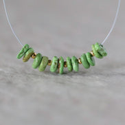 Rare Canada Gaspeite Chip Beads Nuggets Smooth 4-5mm 12 PCs Natural Green Gemstone Beads for DIY Jewelry Making Earrings Supplies