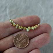 Rare Palomino Variscite Nugget Beads Tiny 3-4mm Petrified Wood Gemstone for DIY Jewelry Making Supplies