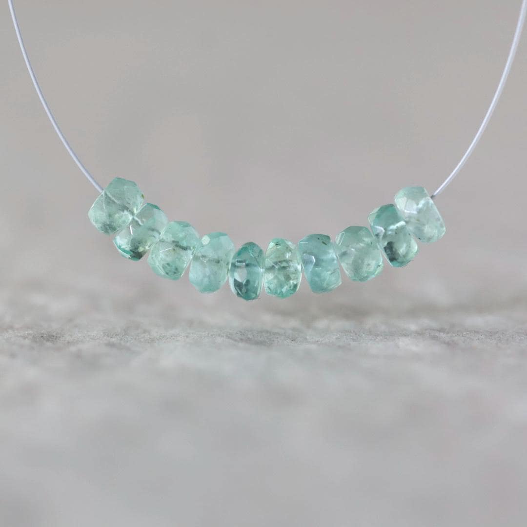 4mm Paraiba Blue Tourmaline Beads Rondelle 10 PCs Faceted Genuine Gemstone Beads Jewelry Making Gift October Birthstone