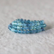 5mm AAA Blue Green Fluorite Faceted Beads Round 15