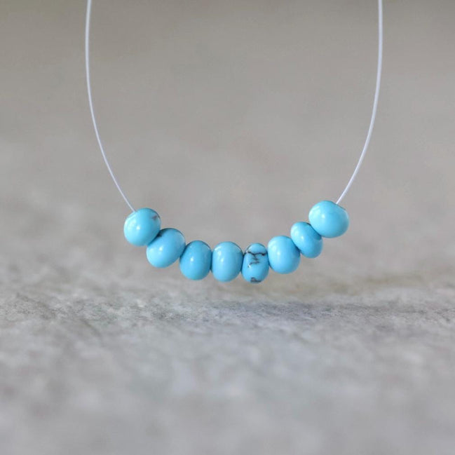 Rare 5mm Egyptian Turquoise Nugget Beads Smooth Natural Rare Turquoise 8 Pcs Gemstone Beads DIY Jewelry Making December Birthstone