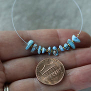 Rare AAA Golden Hills Turquoise Chip Beads Smooth Nuggets Kazakhstan Lavender Turquoise Gemstone Beads DIY Jewelry Making