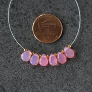 7x5mm Pink Ethiopian Opal Briolette Beads Smooth Teardrops Drops For DIY Jewelry Making Earrings