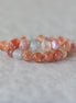 6mm Natural Arusha Sunstone Smooth Beads 7" Orange Gemstone Beads for DIY Jewelry Making