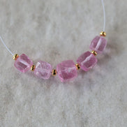 6mm Pink Topaz Faceted Cube Beads Natural Gemstones for DIY Jewelry Making Supplies Earrings