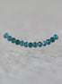 Rare 2.5mm AAA Grandidierite Faceted Beads Rondelle 1" Teal Gemstone for DIY Jewelry Making