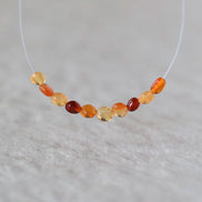 3mm Tiny Mexican Fire Opal Nugget Beads Oval Smooth Natural Opal Beads for DIY Jewelry Making Earrings Pendant Necklace